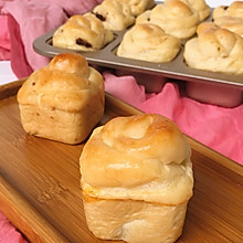 玫瑰花红豆泥小面包