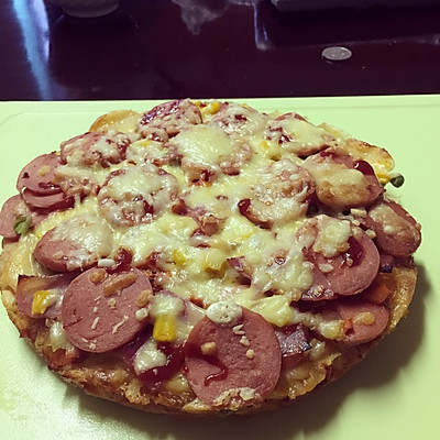 不用发酵的披萨底-8寸花边披萨