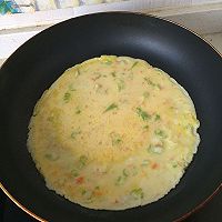 葱香胡萝卜鸡蛋饼的做法图解5