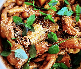 #中秋团圆食味#江浙菜-大虾鸡脚焖锅的做法