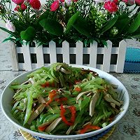 莴苣炒香干的做法图解8