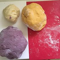 奶香紫薯南瓜花式馒头的做法图解1