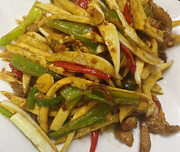 茭白肉丝的做法