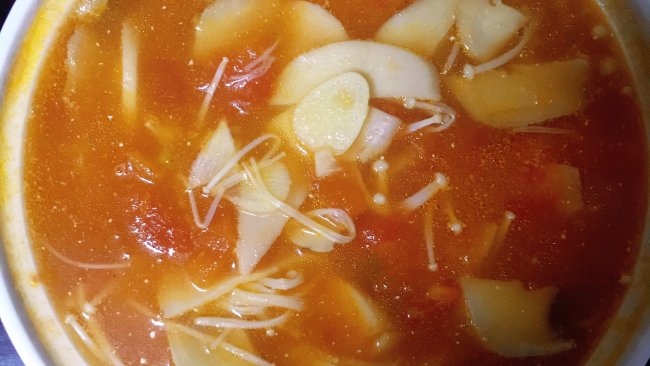 #入秋滋补正当时#番茄杂菇奶油汤的做法