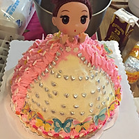 彩虹芭比公主蛋糕的做法图解26