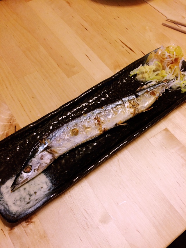 日式盐烤秋刀鱼