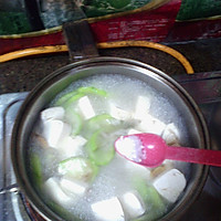 丝瓜豆腐汤的做法图解7