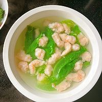 #金龙鱼橄调-橄想橄做#生菜虾滑汤的做法图解5