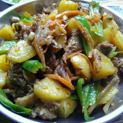 下饭菜   土豆焖鸭肉
