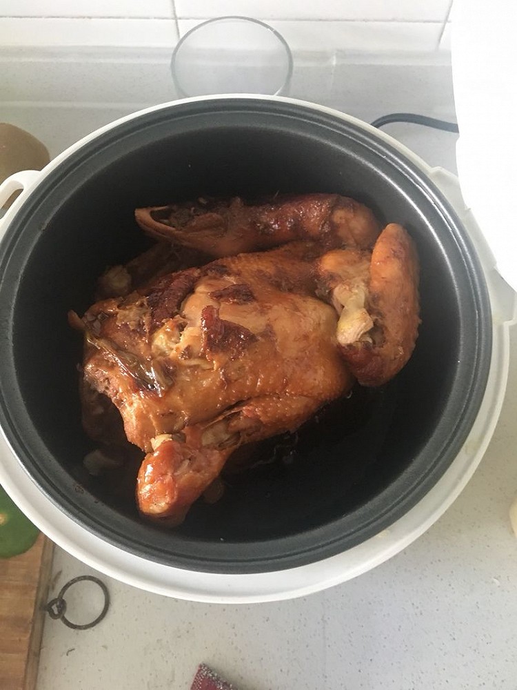 电饭锅焖鸡的做法