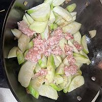 水瓜炒肉糜的做法图解3