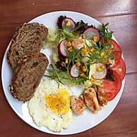 减肥早餐-鸡胸肉鸡蛋蔬菜沙拉的做法图解7