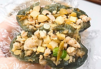 春季限定_青团【传统雪菜笋丁肉馅和豆沙馅】的做法