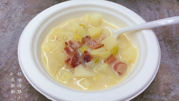 奶油培根土豆汤Bacon Potato Cream Soup