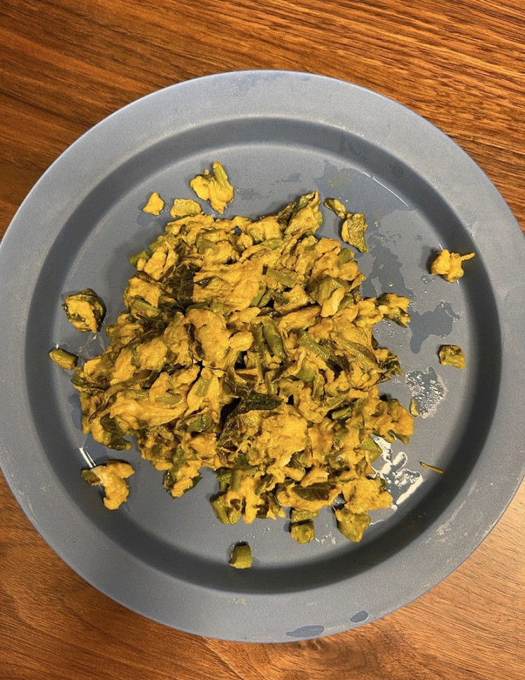 春天的味道，三分钟快手菜，香椿炒鸡蛋！的做法