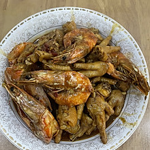 大虾烧鸡爪