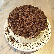 三层巧克力蛋糕软芝士糖霜夹心