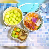 #秋天的第一条挪威青花鱼#轩的不重样早餐1270加午餐便当的做法图解8