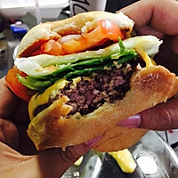 最正宗美式汉堡（多汁）Half pound burger的做法图解8