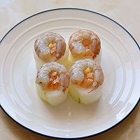 鲜虾瑶柱蒸冬瓜的做法图解4