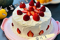 送你一朵小红花——草莓奶油酸奶戚风蛋糕的做法