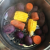 紫薯玉米窝窝头的做法图解2