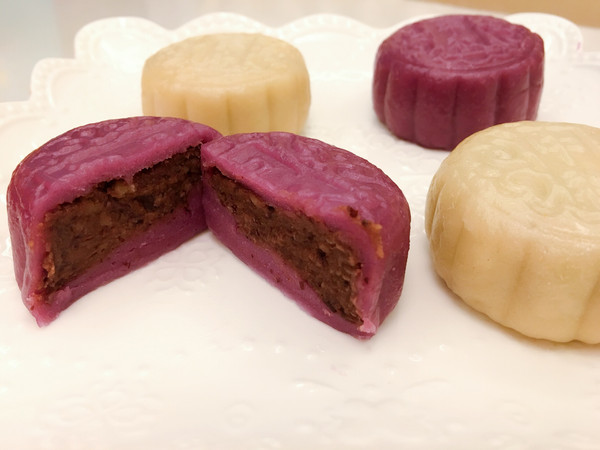 双色水晶饼—紫薯饼&山药饼