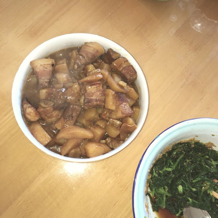 简易电锅 红烧肉炖土豆的做法