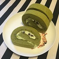#夏日时光#抹茶红豆卷·独家配方的做法图解17