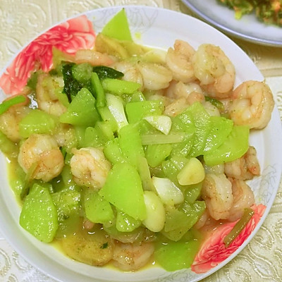 减脂餐——青虾仁炒莴笋