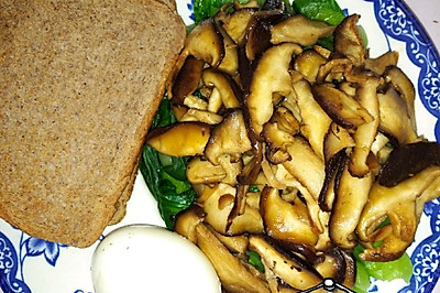 健康减脂餐--香菇油菜