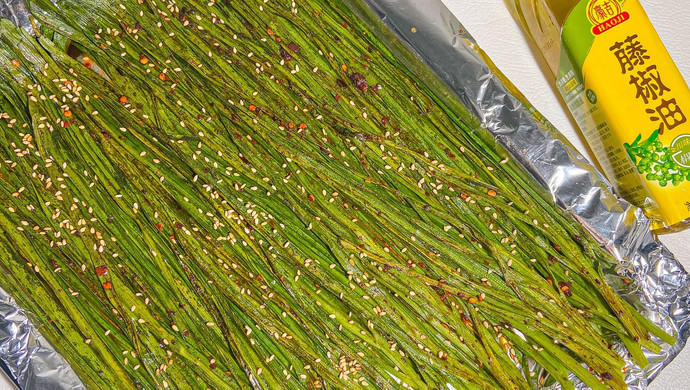 完胜烧烤店的烤韭菜｜在家就能做0失败
