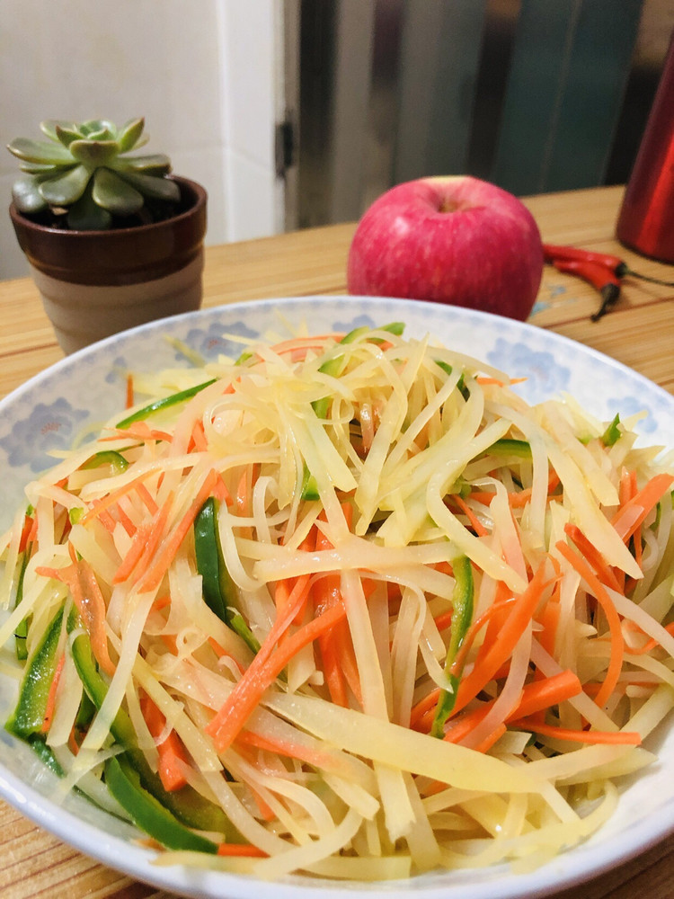 青椒土豆丝的做法