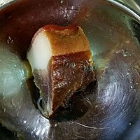 腊肉菜花的做法图解2
