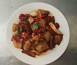 香干回锅肉的做法