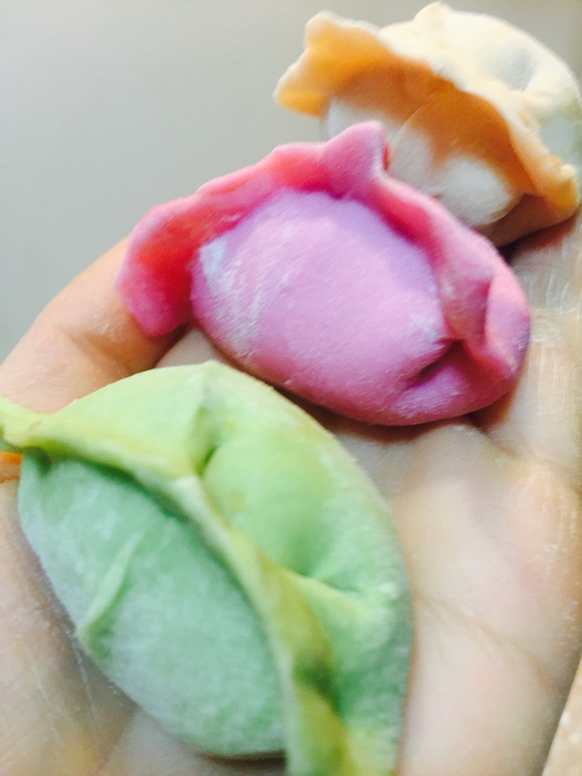 彩色饺的做法图解3