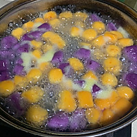 紫薯/红薯牛奶芋圆的做法图解6
