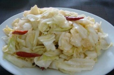 酸辣手撕包菜好