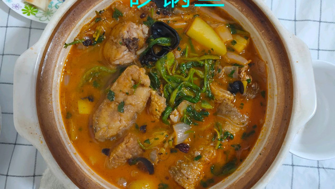 美味挡不住！在家也可以嗨吃！家庭版：石锅鱼