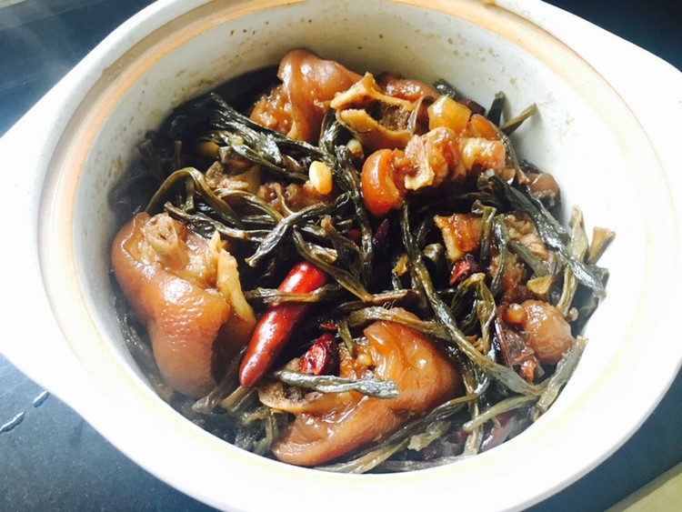 干豆角焖猪手的做法