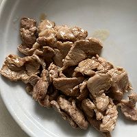 泡椒笋干炒肉的做法图解3