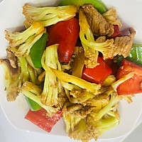 花菜肉片的做法图解8