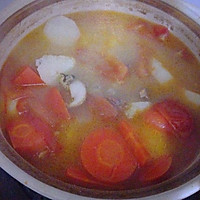 排骨鲍鱼山药胡萝卜番茄汤的做法图解6