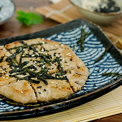 海苔鸡肉饼