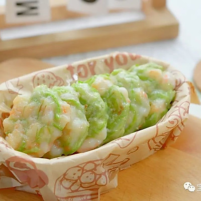 丝瓜鲜虾饼【宝宝辅食】