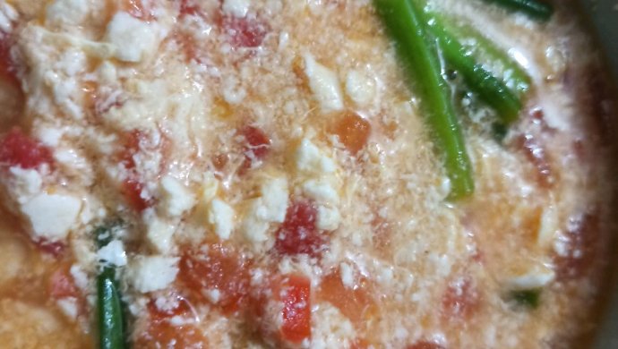 豆腐鸡蛋西红柿汤