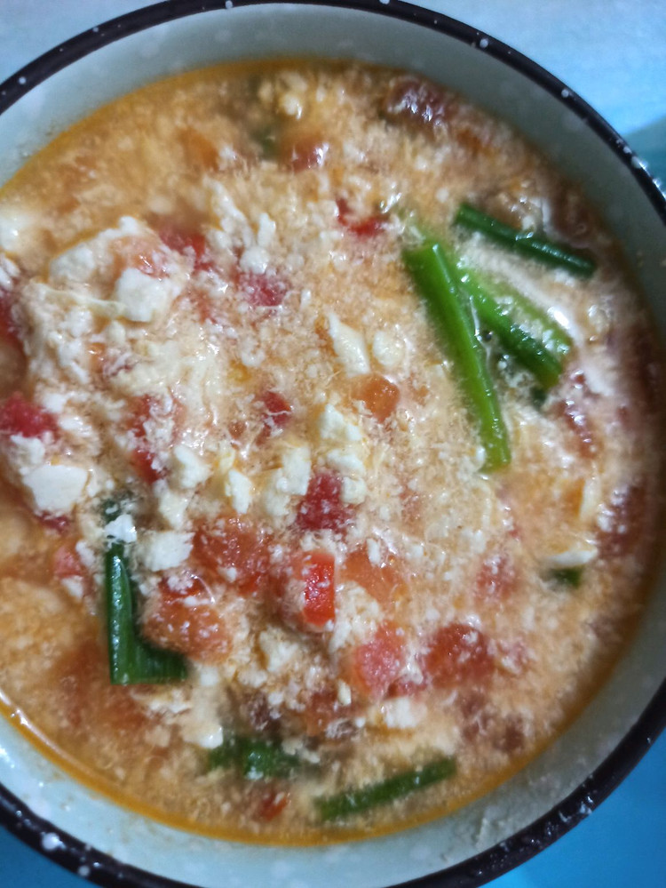 豆腐鸡蛋西红柿汤的做法