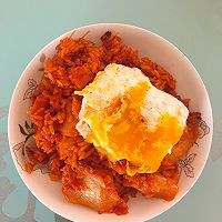 韩式辣白菜炒饭的做法图解5