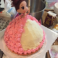 彩虹芭比公主蛋糕的做法图解24