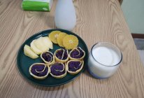 轻食早餐之紫薯鸡蛋卷的做法